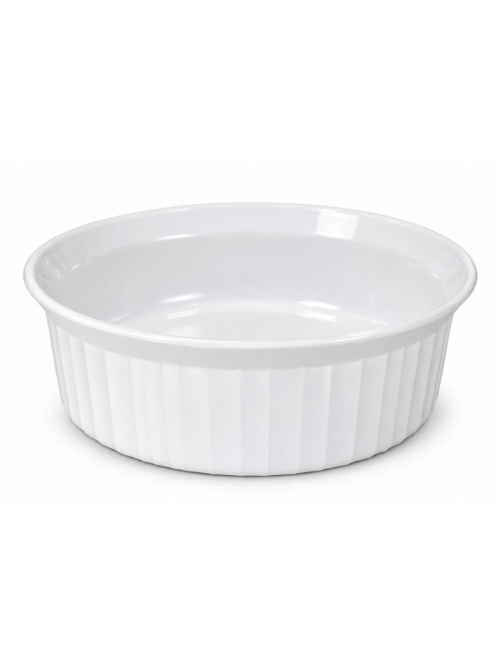 Vintage Corning Ware French White F-24-B Round Casserole Baking Dish NOS